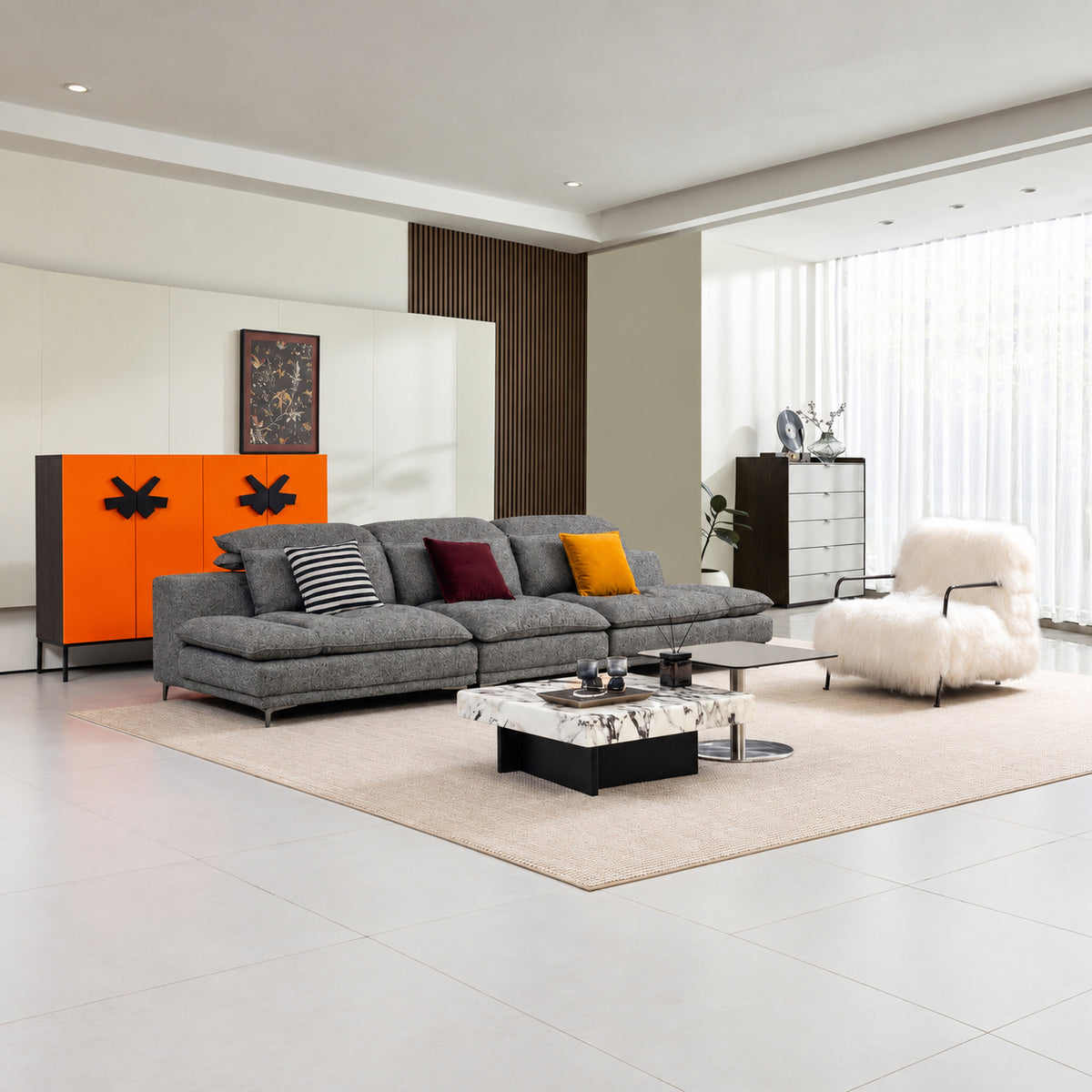 Fabric sofa（B2210） - lifestyle scene