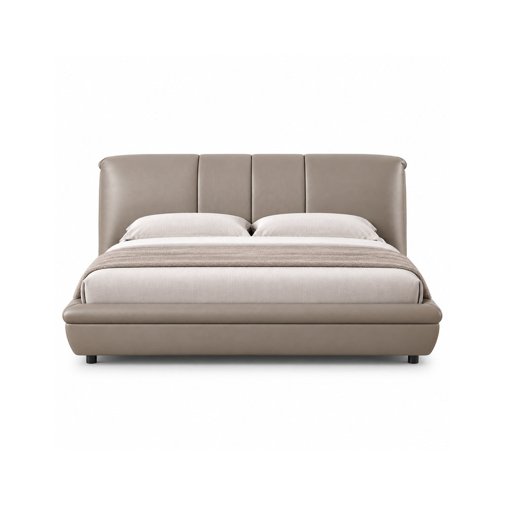 Leather art soft bed（C173） - front view
