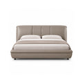 Leather art soft bed（C173） - front view