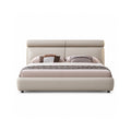 Leather art soft bed（C186） - front view