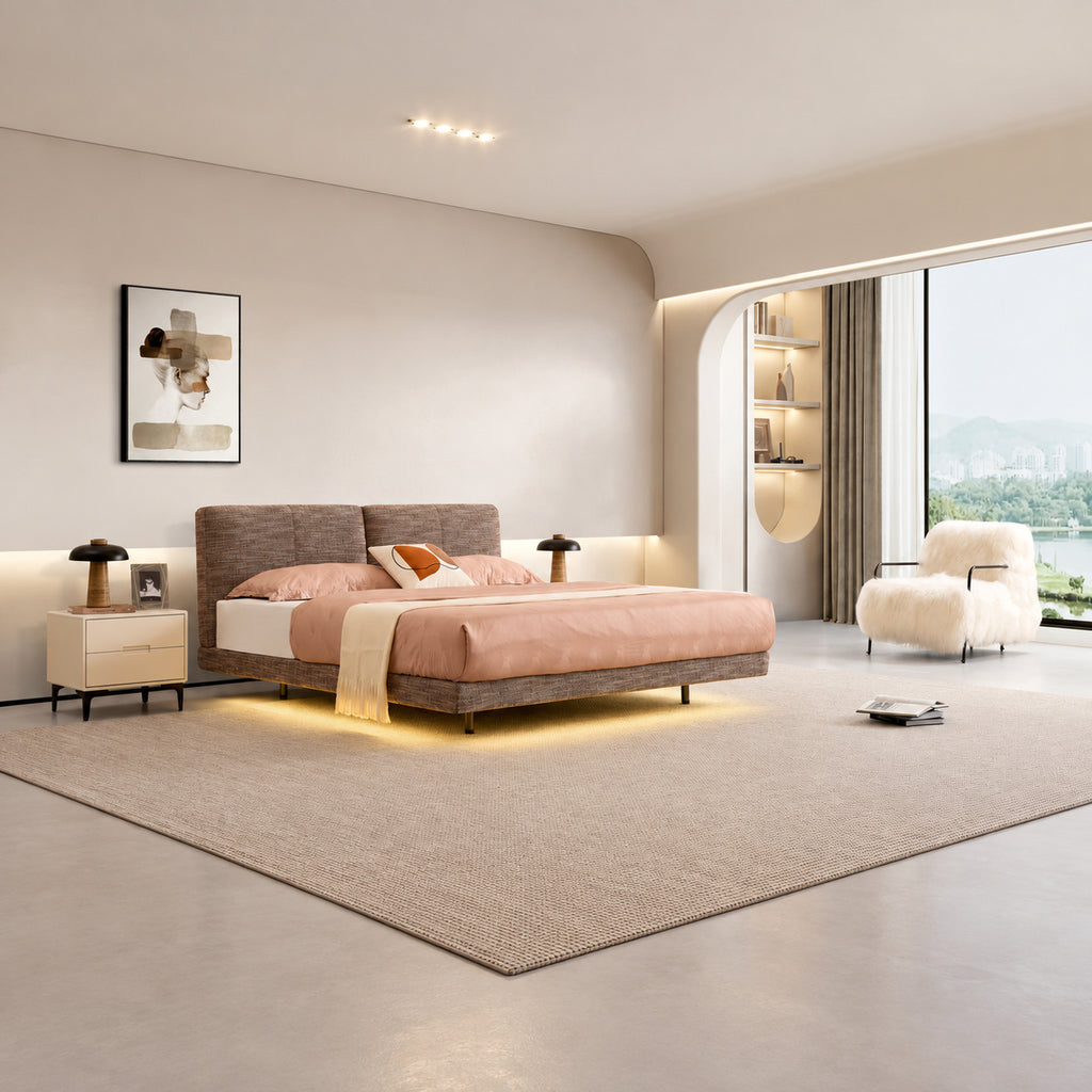 Floating fabric bed（C190-C） - lifestyle scene