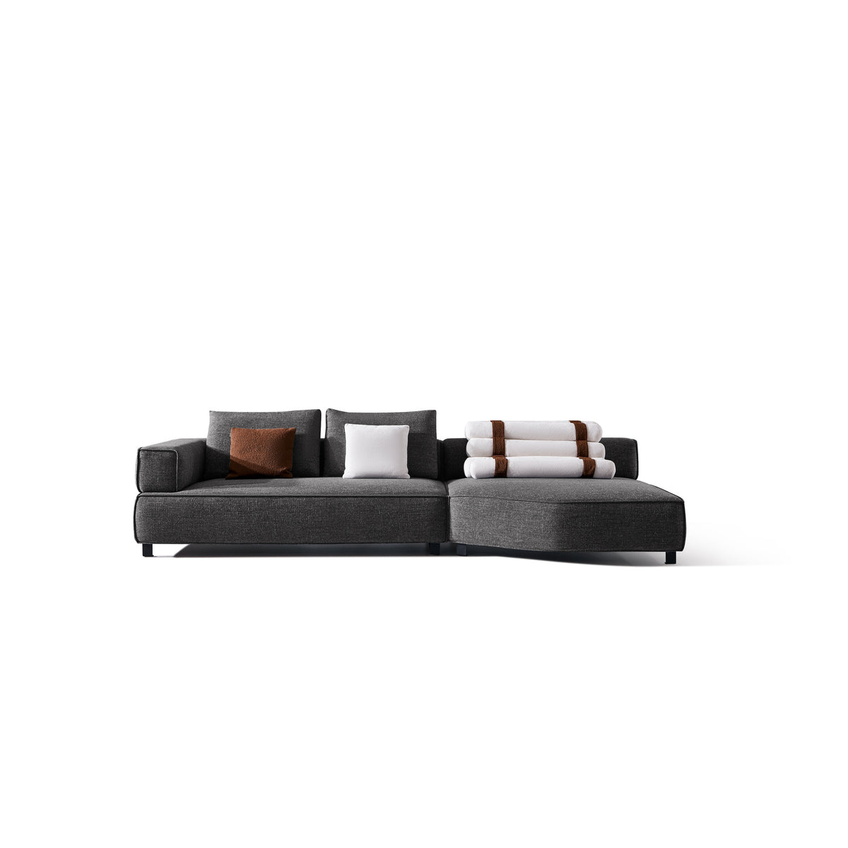Fabric sofa（M1019） - front view