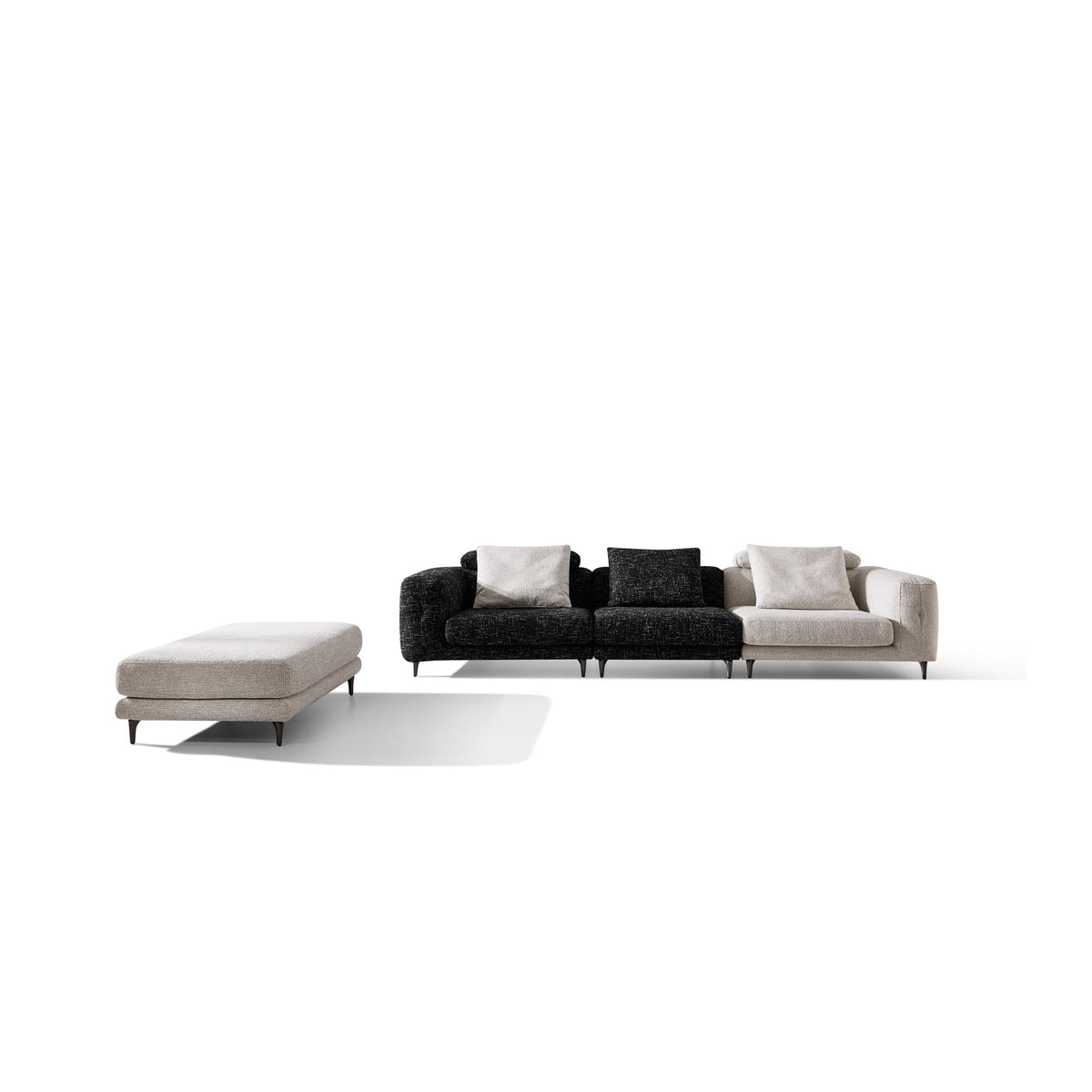 Fabric sofa（M1028） - front view